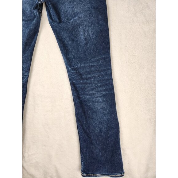 Silver Suki Straight Blue Jeans Womens Western Glove Works Size 29 X 32 - Picture 9 of 15